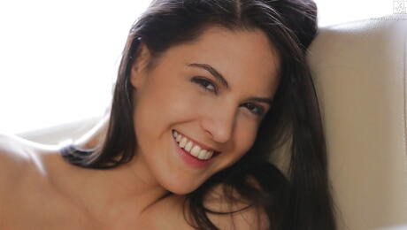 Deluxe latina pornstar Carolina Abril in hot panties reveals her butt and masturbates 